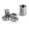 HilBeliFU 10Pcs 10x15x4mm Bearings, Double Shielded 6700ZZ Thin Bearing, Steel