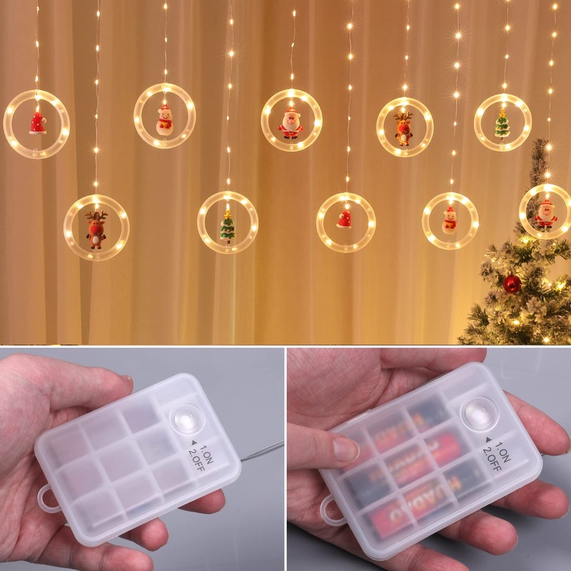 MILEXING Christmas Lights, 10 Tree Lights 120 LED Christmas Decorations