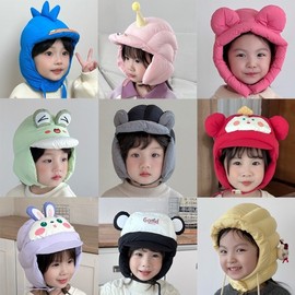 Kids' Padded Winter Earflap Balaclava Hat LF2864 Yc-73002 Khaki / 50-54cm / Ages 2-8 3ea