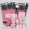 Makeup Brush Set with Soft Bristles for Foundation, Powder, Blush,