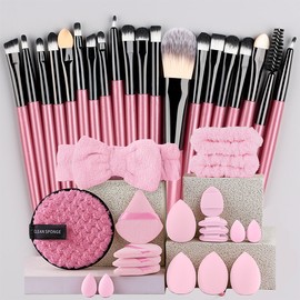 Makeup Brush Set with Soft Bristles for Foundation, Powder, Blush, Highlighter, Concealer, Eyeshadow, Eyeliner and Blending