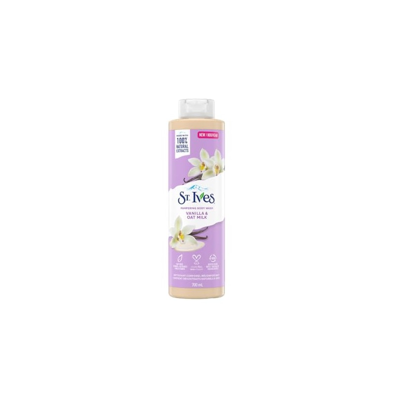 St Ives Body Wash Vanilla +Oat Milk 22oz 700ml