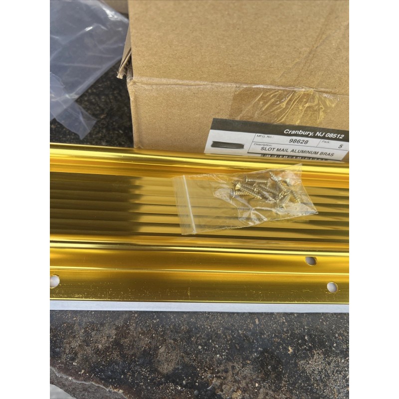 Ultra Hardware Slot Mail Aluminum Brass Finish