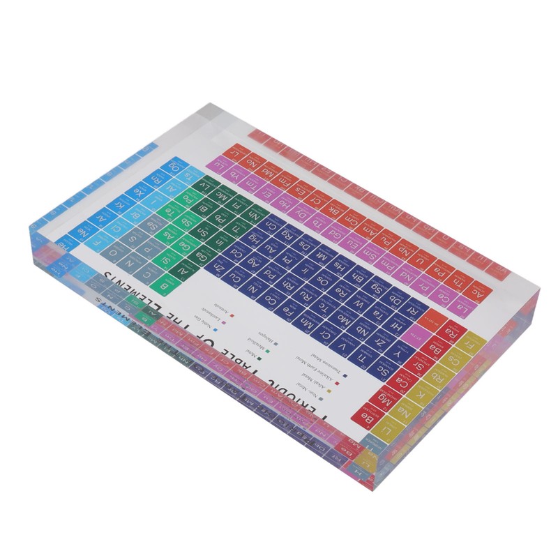 Educational Periodic Table Decoration Safe Odorless Modern Acrylic Periodic Table