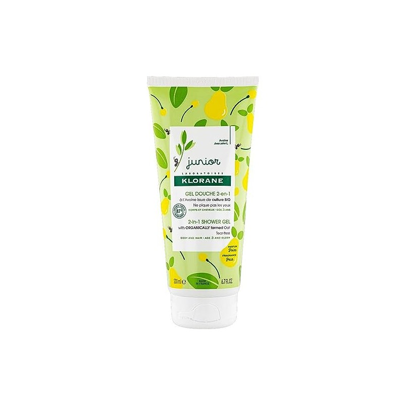 Klorane Junior Gel Ducha Pera 200 ml