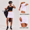 Ekouaer Athletic Tennis Golf 2 Layer Skirt with Shorts Running