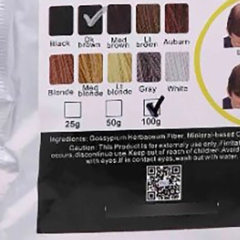 Hair Building Fibers 100g Electrostatic Adsorption Easy to Use Portable