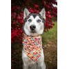 Elegant Little Tail Dog Bandanas - 1Pack Washable Fall Scarf,