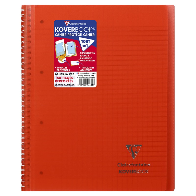 Clairefontaine 396401 °C Koverbook with Wrap-Around Cover 22.5 x 29.7