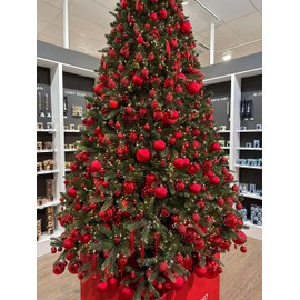 Kaemingk Weihnachtskugel, Glas, rot, 56 X 39.5cm, 6