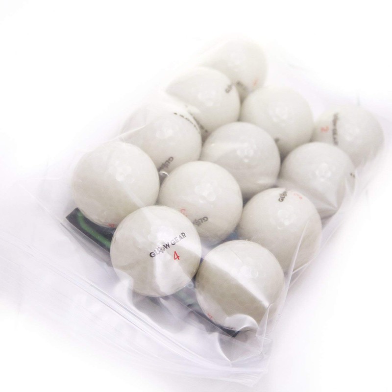 GlowV1 Night Golf Balls (12-Pack) - Best Hitting Ultra Bright