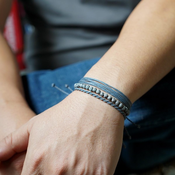 Handmade Natural Stone Beaded Healing Bracelet Gift for Men Adjustable