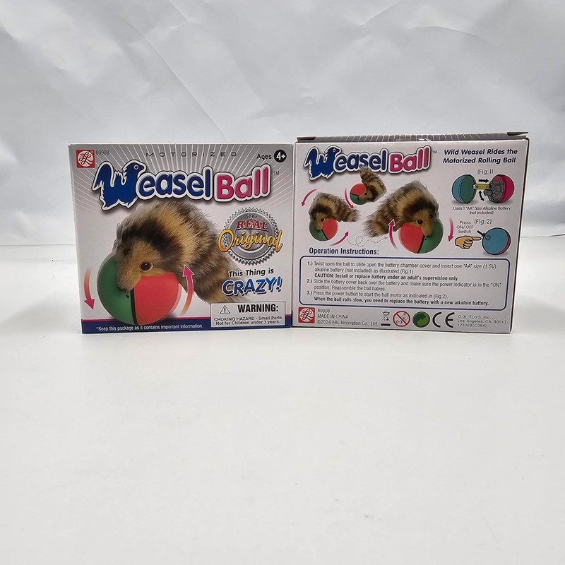 TOPWRAPS Weasel Ball for cat and Dog 3 pc Set