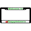 Car Plate Frames WELCOME TO GAPPLEBEE'S BLACK LICENSE PLATE FRAME