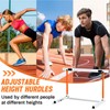 Blulu 2 Pcs Adjustable Track and Field Hurdles Height Sports