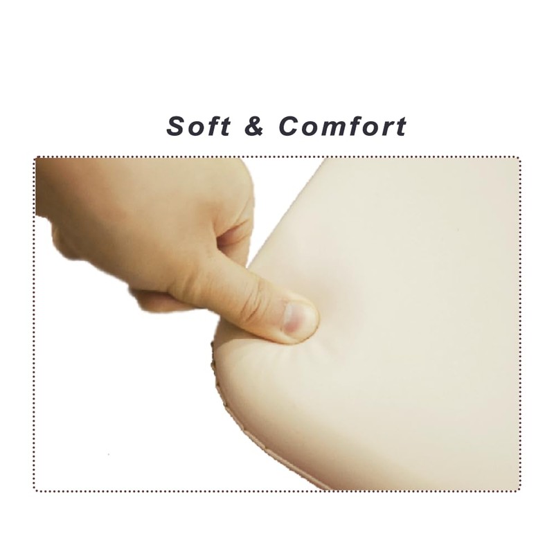 LilyBeauty PU Bedside Commode Seat Cushion, U Shape Soft Sponge