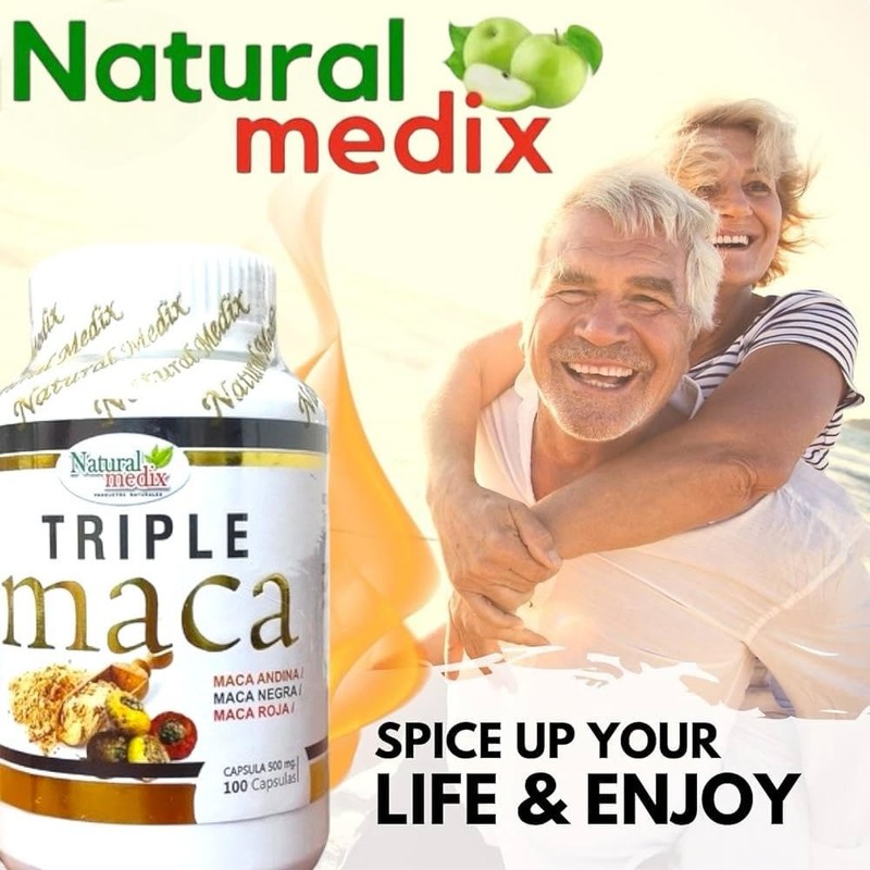 Natural medix Premium Triple Maca Black, Red, and Yellow Maca–