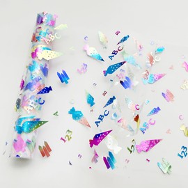 5M Tischläufer für Einschulung Schulanfang Deko Schuleinführung Tischdeko Tischband Zuckertüten 123 ABC Tischdecke Mädchen Junge 28 cm