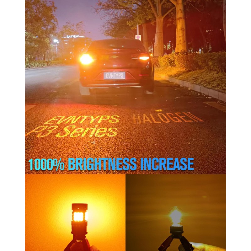 evntyps CANBUS 3156 3157 LED Turn Signal Bulb Anti Hyper