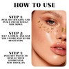 GWAWG Glitter Freckles Face Tattoos 4 PCS Gold Glitter Makeup