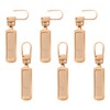 6pcs Zipper Pull Replacement, Zipper Part Replacement Detachable Metal Zipper