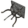 KAILI Outdoor Cast Aluminum Side Table Patio Side Table Backyard,