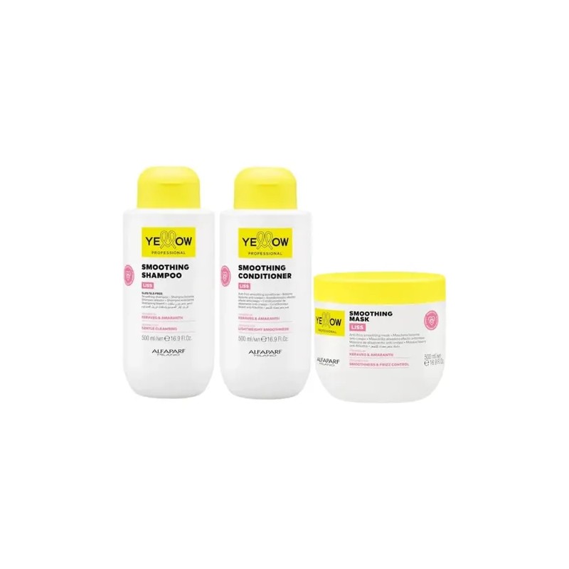 Kit Liss Yellow Shampoo Acondicionador Mask