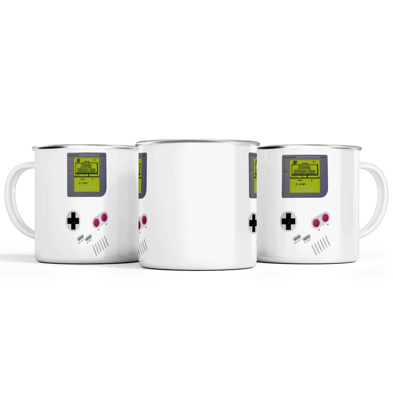 Fabulous Enamelled Metal Cup 284 ml Old School Game Portable