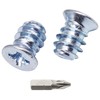SKIR'CO (Pack of 100) Zinc Plated Euro Screws 6.2 x