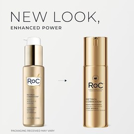 RoC Retinol Correxion® Deep Wrinkle Retinol Face Serum with Ascorbic Acid, Daily Anti-Aging Skin Care Treatment for Fine Lines, Dark Spots, Acne Scars