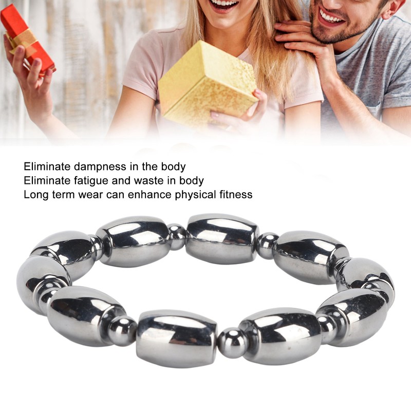 Terahertz Bracelet Relieve Fatigue Promote Circulation Bucket Round Shapes Beads