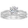 Mameloly 1.5ct Engagement Rings for Women Round Bridal Ring Sets