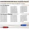 WH16X10158 WH16X10159 4PCS Washer Suspension Rod Set Compatible with G-E