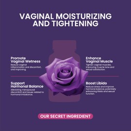 VaJayPlay Feminine Wetness & Balance Support C Women Hydration & Wellness Capsules, 60 Count C Enhances Lubrication, Reduces Dryness & Friction C Natural Supplement for Women - Manjakani & Slippery Elm