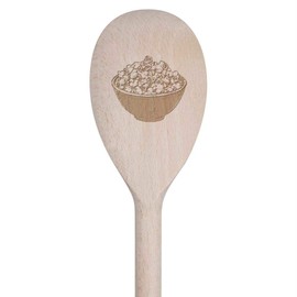 30cm 'Bowl of Popcorn' Wooden Cooking Spoon (SO00025644)