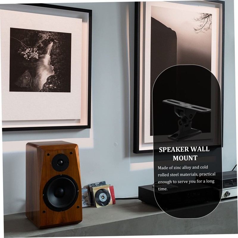 Mobestech Speaker Mounting Bracket Wall Mount Rotating Stand Zinc Alloy