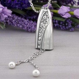 Starlight Rose/Queen Mary 1953 Silverware Slider Necklace Silverware Jewelry