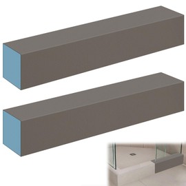 Prefabricated Waterproof Shower Curb Kit, Shower Pan Curb Threshold for Tile for Shower Construction/Bathroom Renovation, Lightweight, Easy Installation, Load Bearing, 38-Inch Length, 2 Curbs