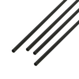 Ohamtes 4Pcs OD 2mm ID 1mm Carbon Fiber Tube, Hollow Frosted Tube Length 200mm, Used for Kite, Remote Control Aircraft, DIY Article Frame or Support Rod