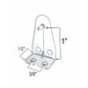 Blind Hold Down Brackets Clear Plastic (4)