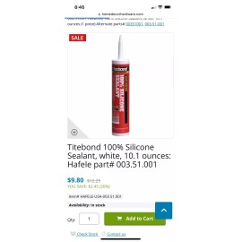 Titebond 10.1 Oz 100% Silicone Sealant - Clear Set Of 5