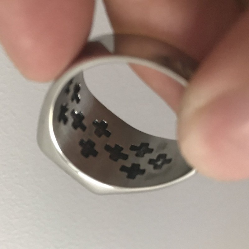 Stainless Steel Crusader Jerusalem Cross Ring (11)