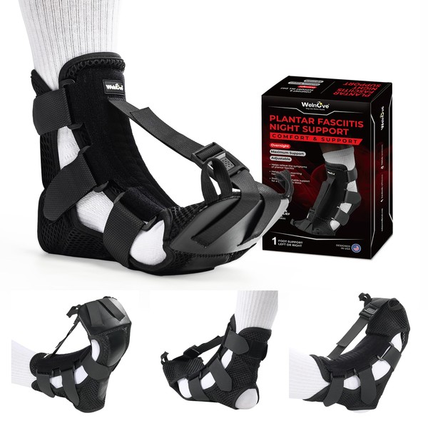 Welnove Plantar Fasciitis Night Splint - Customizable Support, Upgraded Plantar