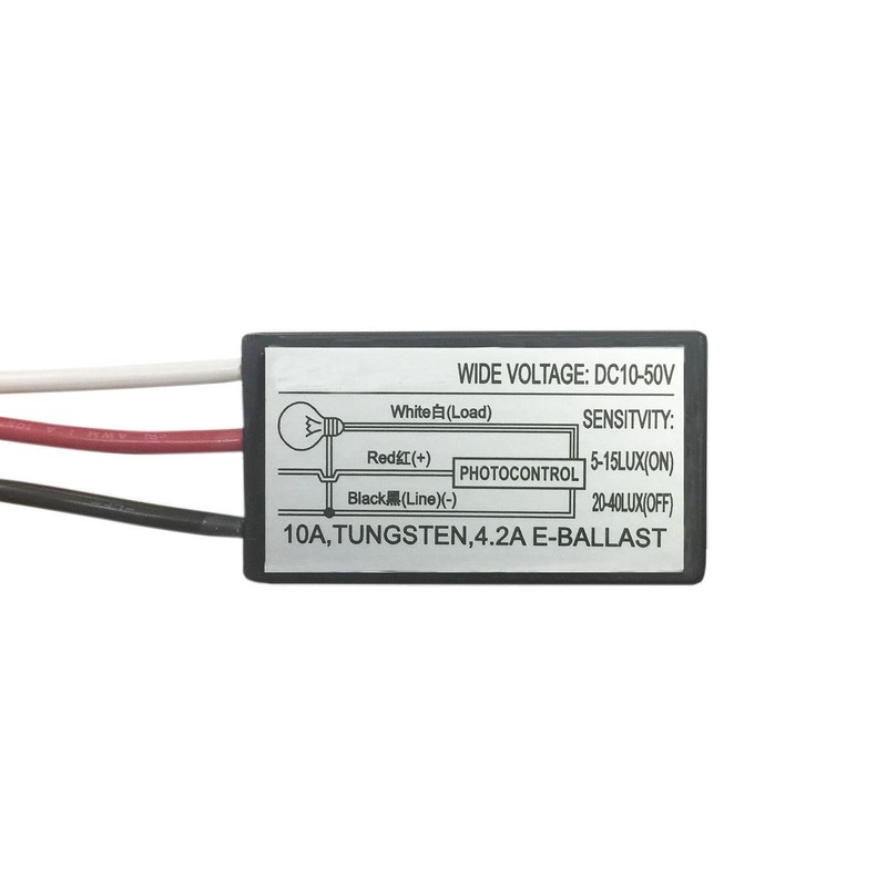 DC 12V 24V 36V 48V Outdoor Sensor Photoelectric Switch, 5A