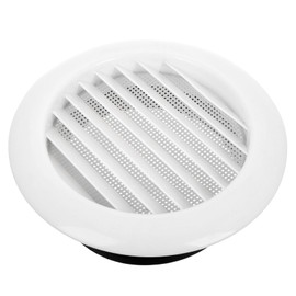 Tofficu Round Air Vent Louver Cover for Bathroom Kitchen Office Ventilation Grille with Mesh for Efficient Air Exchange Easy Installation Elegant Design Attractive Sturdy