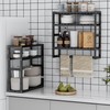 PPN Towel Rack Bathroom Storage Shelves Over The Toilet with