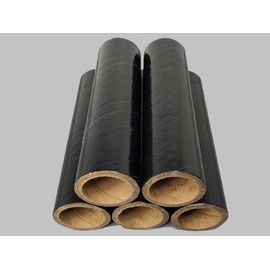 5pc Black Firework Cardboard Tubes 1-1/4" x 6" x 3/16" Heavy Wall