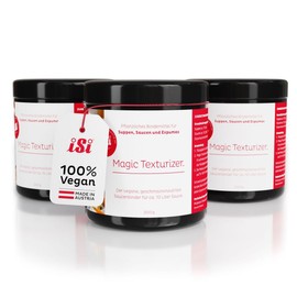 iSi - 3x Magic Texturizer Saucenbinder [200g] - leicht lösliches Bindemittel für ca. 10 Liter Suppen & Saucen - Verdickungsmittel vegan, geschmacksneutral & ohne Zusatzstoffe - Made in Austria