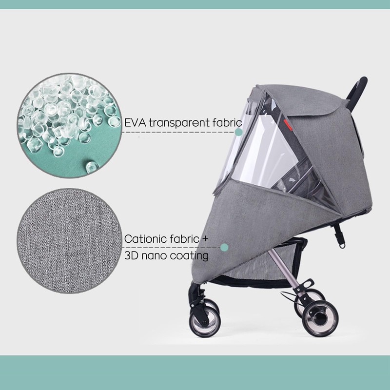 Stroller Rain Cover Baby Travel Weather Shield Universal Stroller Cover