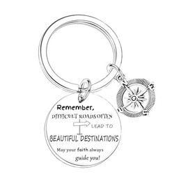 Inspirational Gifts Graduation Gift Confirmation Gifts for Boys Girls Easter Gift Christmas Birthday Gift for Daughter Son motivational keychain
